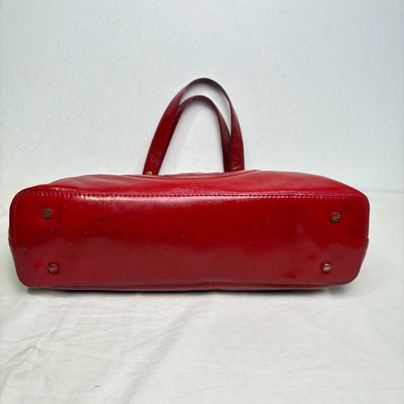 TORY BURCH Glazed Bombe Leather Tote Shoulder Bag - Picture 3 of 16